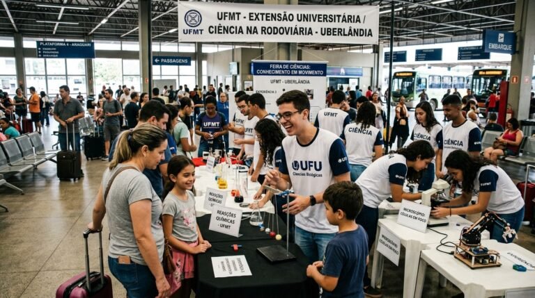 UFU leva ciência ao Terminal Central de Uberlândia com evento gratuito