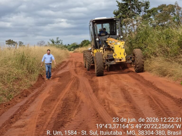 Sob comando de Noeliton, EMMAG amplia manutenção de estradas rurais e reforça estrutura em Ituiutaba