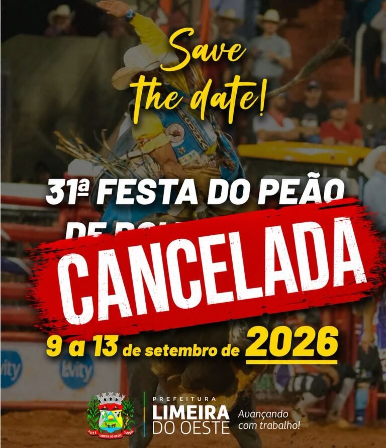 Festa do Peão de Limeira do Oeste é cancelada por falta de recursos