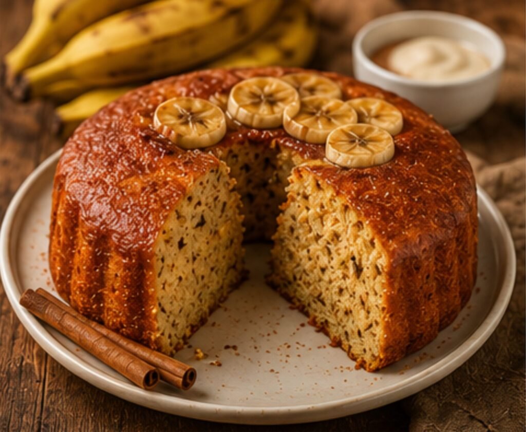 Bolo de Banana com Canela