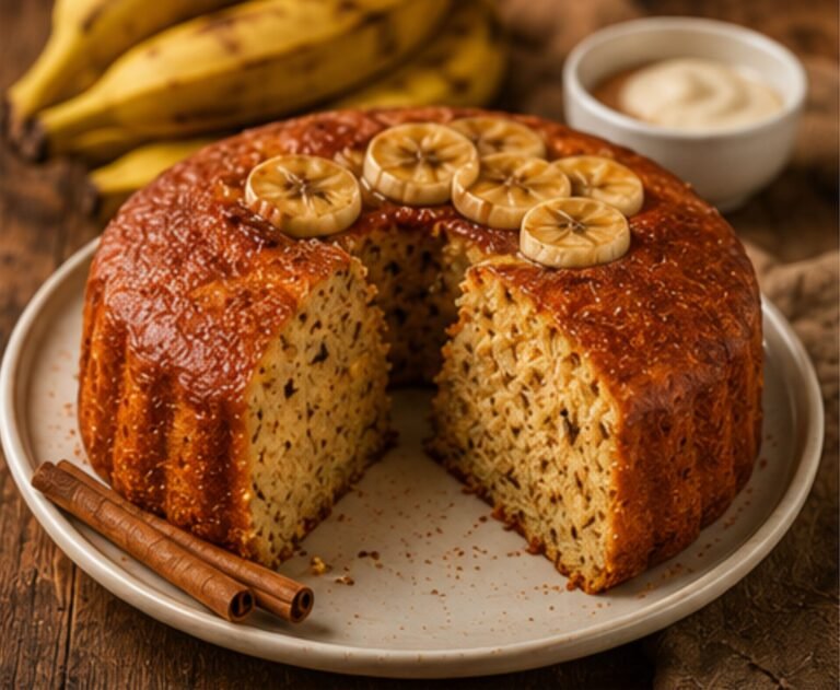 Bolo de Banana com Canela