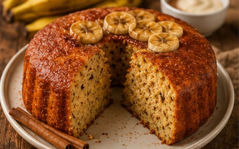 Bolo de Banana com Canela