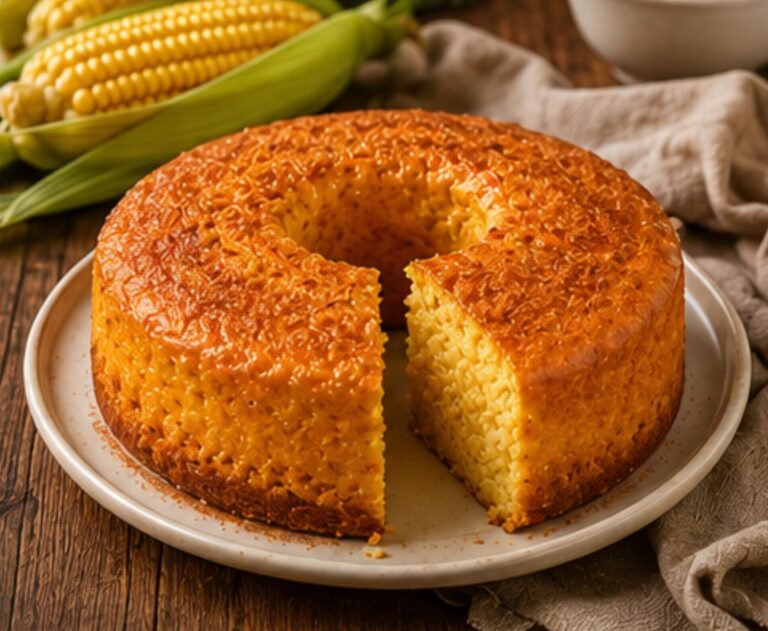 Bolo de Fubá Cremoso de Liquidificador