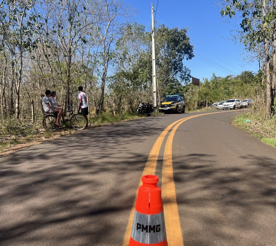Motociclista morre em acidente na MGC-154, na região da Balsa