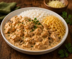 Strogonoff de Frango Simples
