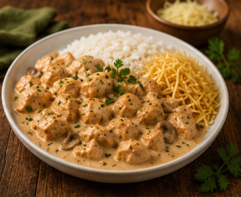 Strogonoff de Frango Simples