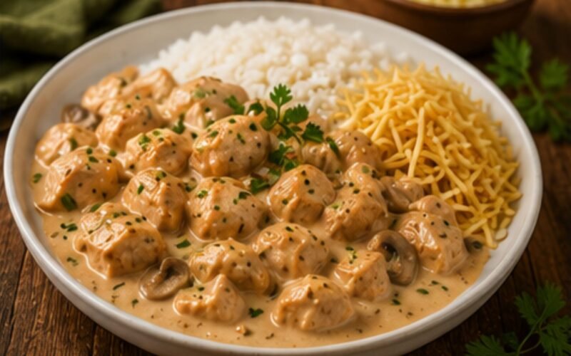 Strogonoff de Frango Simples