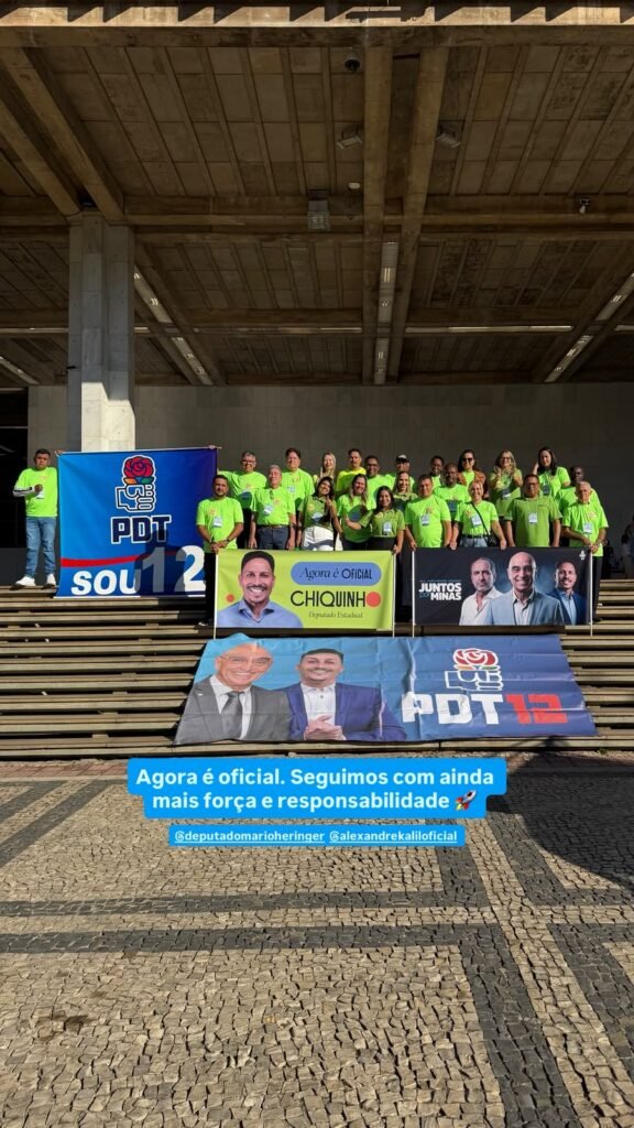PDT homologa candidatura de Chiquinho Tomaz a deputado estadual durante convenção em Belo Horizonte
