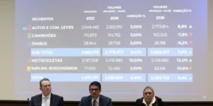 Fenabrave eleva previsão e vê alta de 8,6% nas vendas de veículos em 2026