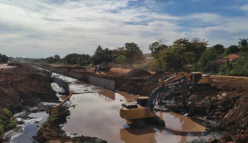 Canalização do Córrego Santa Vitória retoma segunda etapa