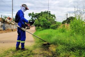Cata-treco, capina e roçagem atendem bairros de Uberlândia