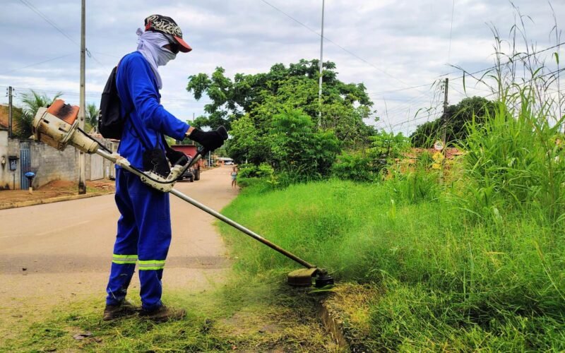 Cata-treco, capina e roçagem atendem bairros de Uberlândia