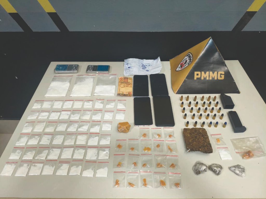 Operação da PM apreende drogas durante o feriado em Araguari