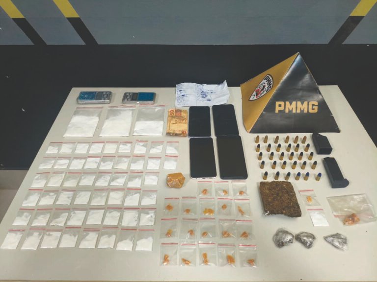 Operação da PM apreende drogas durante o feriado em Araguari
